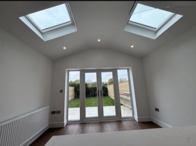 Interior with rooflights