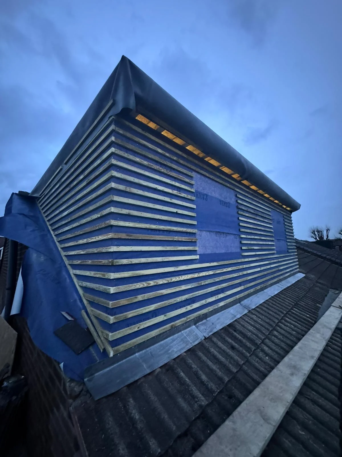 Dormer during construction — South Manchester